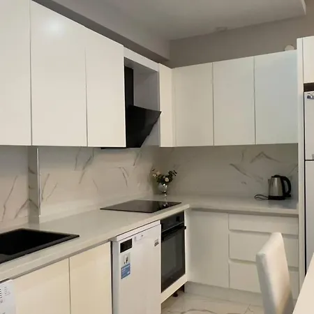 公寓 0017 White Sail Cozy 1-bedroom Steps From Yekta Mall In Mahmutlar,